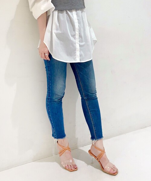 ESPERANZA（エスペランサ）の「アレンジドクロスストラップクリアヒールサンダル（サンダル・レディース・グリーン/オレンジ/アイボリー/ブラック・L/LL/M/S）」の19枚目の写真