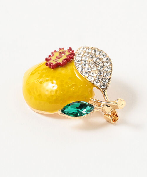 Ray BEAMS（レイビームス）の「guriguri / レモン ブローチ（ブローチ/コサージュ・レディース・イエロー・ONE SIZE）」の4枚目の写真