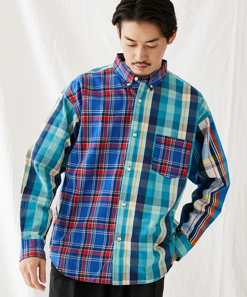 サードマガジン　クレイジーパターンシャツ ZXT(リメイク古着屋) | 【New Arrival】Crazy Pattern Shirt