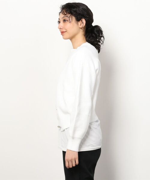 Guess（ゲス）の「Maddie Cropped Cardigan（カーディガン/ボレロ・レディース・ホワイト/ライトグリーン/ピンク・SMALL/MEDIUM/X-SMALL）」の7枚目の写真