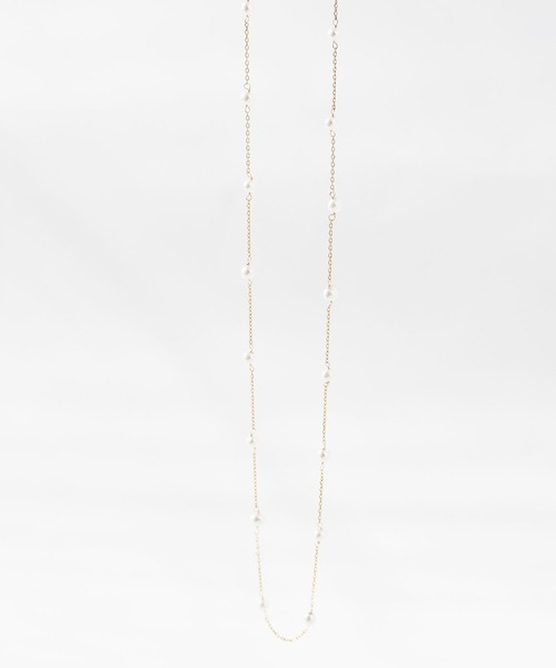JUICY ROCK(ジューシーロック)の「K10YG 淡水パールステーションネックレス(ネックレス・レディース・ゴールド・ONE SIZE)」の5枚目の写真