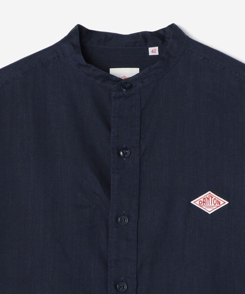 DANTON（ダントン）の「DANTON | フランダースリネン バンドカラーシャツ MEN（シャツ/ブラウス・メンズ・ネイビー/ホワイト/ベージュ・42/40）」の11枚目の写真