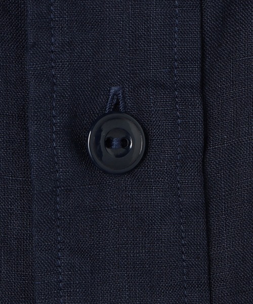 DANTON（ダントン）の「DANTON | フランダースリネン バンドカラーシャツ MEN（シャツ/ブラウス・メンズ・ネイビー/ホワイト/ベージュ・42/40）」の14枚目の写真