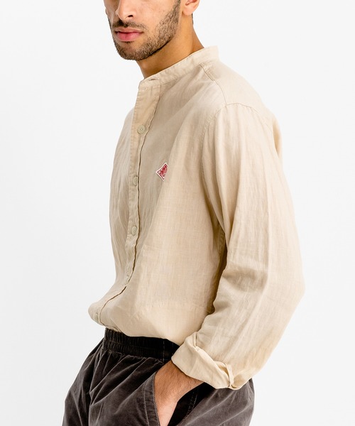 DANTON（ダントン）の「DANTON | フランダースリネン バンドカラーシャツ MEN（シャツ/ブラウス・メンズ・ネイビー/ホワイト/ベージュ・42/40）」の17枚目の写真