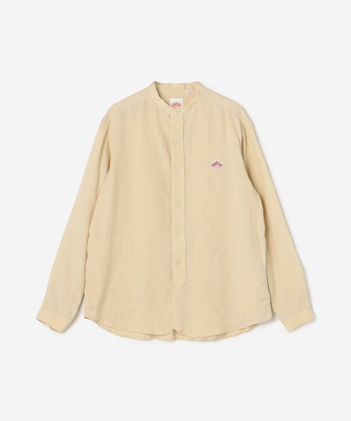 DANTON（ダントン）の「DANTON | フランダースリネン バンドカラーシャツ MEN（シャツ/ブラウス・メンズ・ネイビー/ホワイト/ベージュ・42/40）」の21枚目の写真