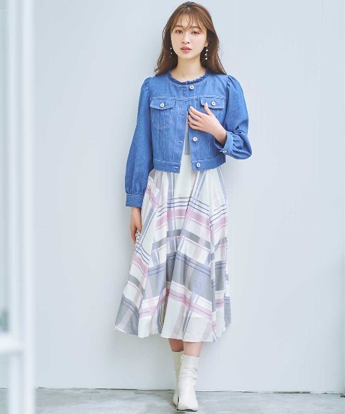 WILLSELECTION（ウィルセレクション）の「Gジャン（ブルゾン・レディース・ブルー/ネイビー・MEDIUM）」の3枚目の写真