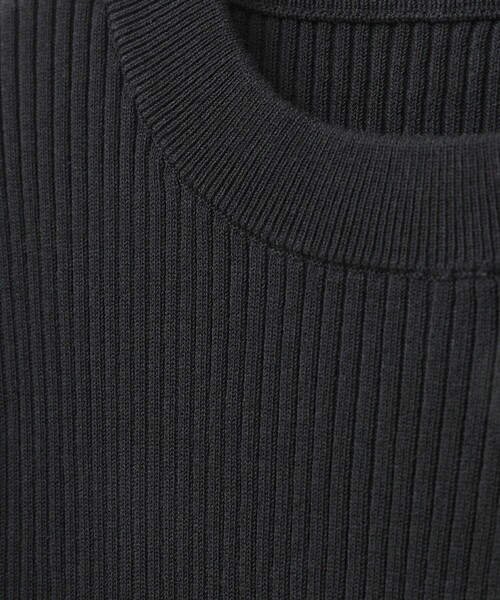 CLANE◆ニット・セーター(薄手)/1/コットン/BEG/12106-2102/ハイネックリブニットトップス CLANE（クラネ）の「【CLANE/クラネ】H/N RIB KNIT TOPS