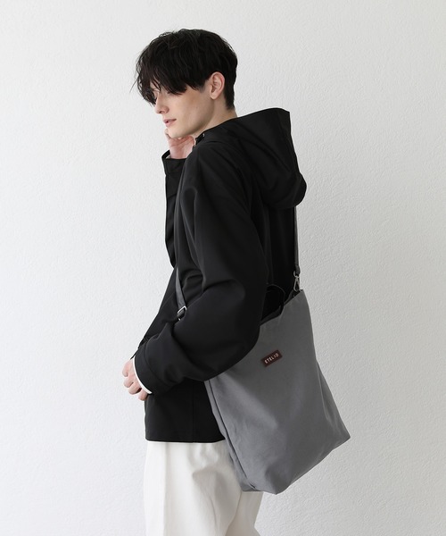 ETELIO(エテリオ)の「2wayキャンバストートバッグ(トートバッグ・メンズ・ブラック/ベージュ/グレー/アイボリー・FREE)」の4枚目の写真