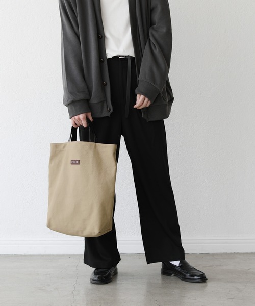 ETELIO(エテリオ)の「2wayキャンバストートバッグ(トートバッグ・メンズ・ブラック/ベージュ/グレー/アイボリー・FREE)」の14枚目の写真