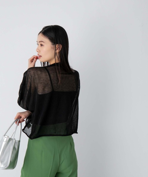 fifth(フィフス)の「ドルマンシアートップス(Tシャツ/カットソー・レディース・ブラック/ベージュ・M)」の21枚目の写真