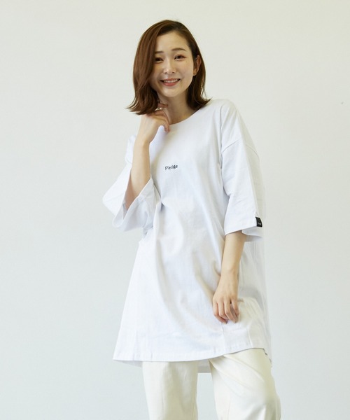 Pledge（プレッジ）の「【pledge】空紡糸天竺プリントC/Ntee(BL)（Tシャツ/カットソー・メンズ・ホワイト・MEDIUM/LARGE）」の3枚目の写真