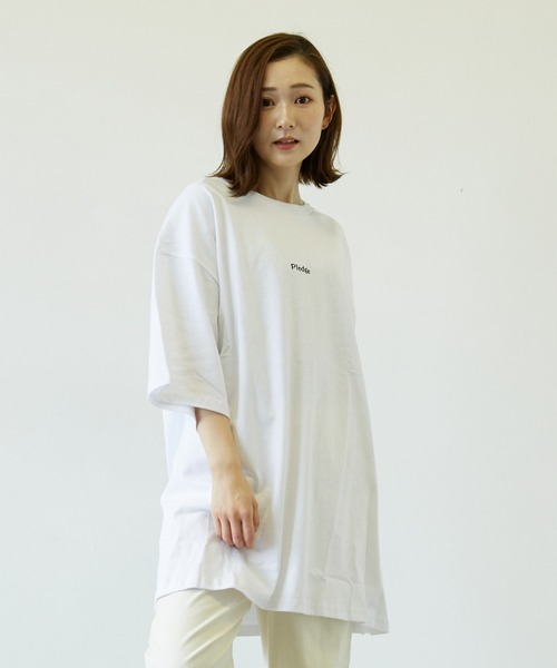 Pledge（プレッジ）の「【pledge】空紡糸天竺プリントC/Ntee(BL)（Tシャツ/カットソー・メンズ・ホワイト・MEDIUM/LARGE）」の4枚目の写真