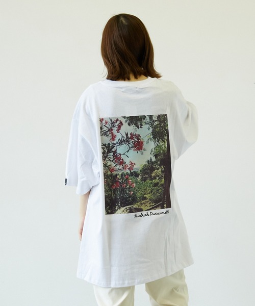 Pledge（プレッジ）の「【pledge】空紡糸天竺プリントC/Ntee(BL)（Tシャツ/カットソー・メンズ・ホワイト・MEDIUM/LARGE）」の5枚目の写真