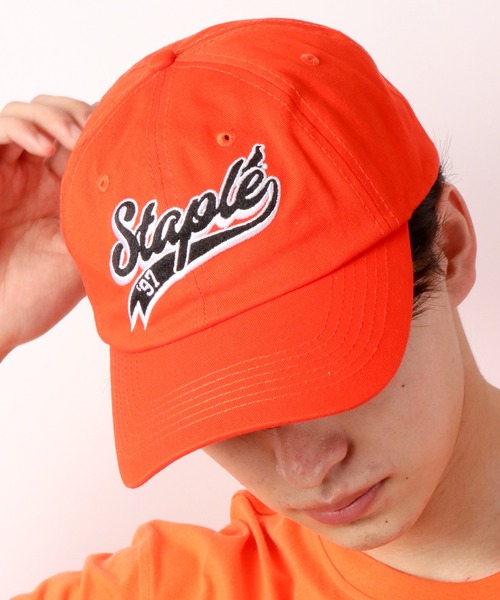 staple（ステイプル）の「STAPLE ロゴキャップ（キャップ・メンズ・パープル/ブラック/カモフラージュ/ブルーグリーン/ブルー/オレンジ・FREE）」の5枚目の写真