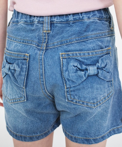 BRANSHES(ブランシェス)の「リボンポケットデニムショートパンツ(その他パンツ・キッズ・ブルー/ネイビー・140/110/130/90/150/120/100)」の10枚目の写真