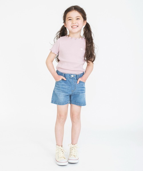 BRANSHES(ブランシェス)の「リボンポケットデニムショートパンツ(その他パンツ・キッズ・ブルー/ネイビー・140/110/130/90/150/120/100)」の13枚目の写真