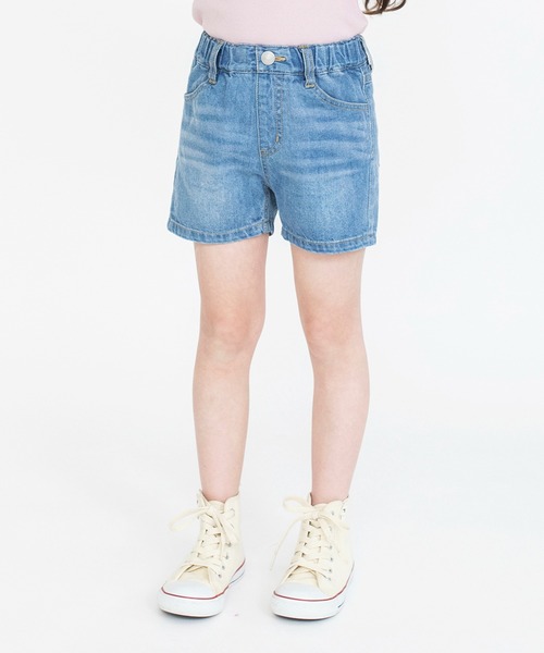 BRANSHES(ブランシェス)の「リボンポケットデニムショートパンツ(その他パンツ・キッズ・ブルー/ネイビー・140/110/130/90/150/120/100)」の15枚目の写真