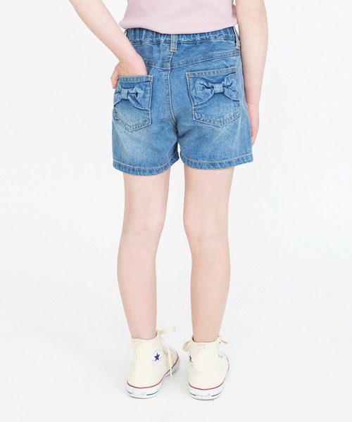 BRANSHES(ブランシェス)の「リボンポケットデニムショートパンツ(その他パンツ・キッズ・ブルー/ネイビー・140/110/130/90/150/120/100)」の16枚目の写真