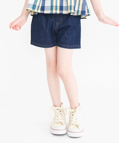 BRANSHES(ブランシェス)の「リボンポケットデニムショートパンツ(その他パンツ・キッズ・ブルー/ネイビー・140/110/130/90/150/120/100)」の8枚目の写真