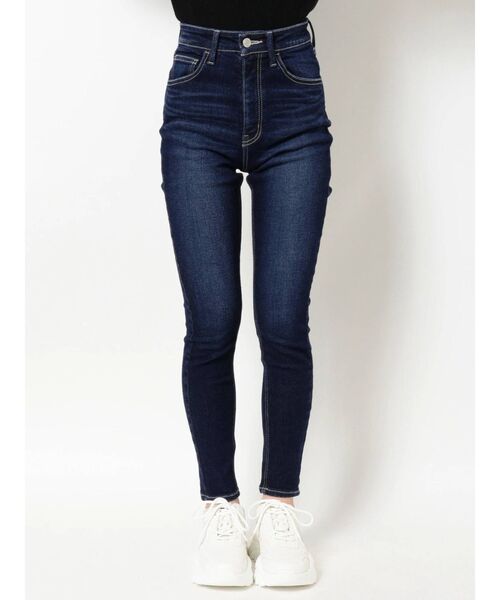 EVRIS（エヴリス）の「セルフサイズスキニーデニムパンツ（デニムパンツ・レディース・ブラック/インディゴブルー・MEDIUM/X-SMALL）」の4枚目の写真