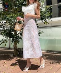 チェーンストラップジャガードジャンパースカート