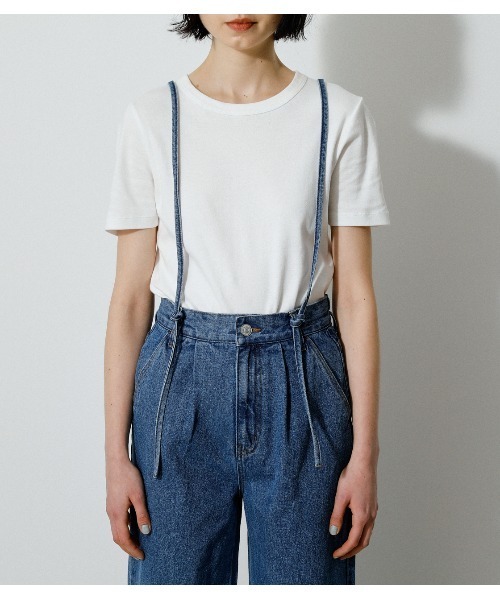 AZUL BY MOUSSY(アズールバイマウジー)の「THIN STRING OVERALLS/シンストリングオーバーオール(デニムパンツ ...