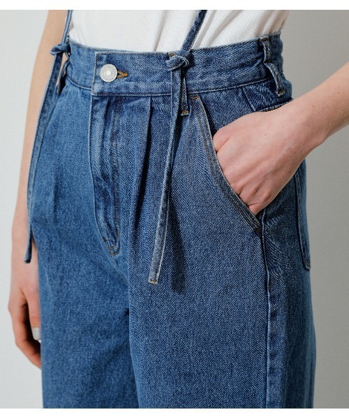 AZUL BY MOUSSY(アズールバイマウジー)の「THIN STRING OVERALLS/シンストリングオーバーオール(デニムパンツ ...