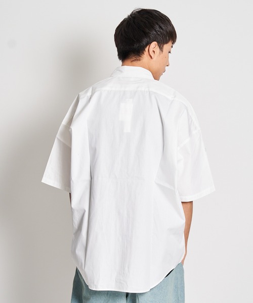 JACKROSE（ジャックローズ）の「JE・ブロードビックシャツ（シャツ/ブラウス・メンズ・ホワイト/ホワイト×ブルー/ブルー/サックスブルー/パープル/イエロー・M/L）」の9枚目の写真