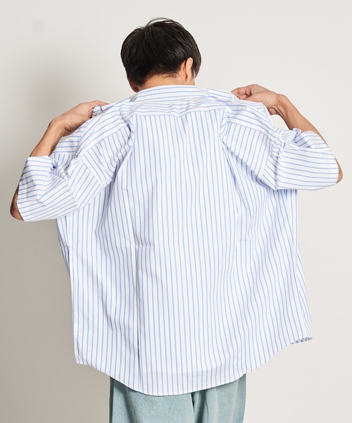 JACKROSE（ジャックローズ）の「JE・ブロードビックシャツ（シャツ/ブラウス・メンズ・ホワイト/ホワイト×ブルー/ブルー/サックスブルー/パープル/イエロー・M/L）」の13枚目の写真