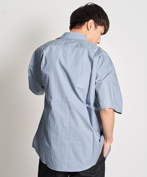 JACKROSE（ジャックローズ）の「JE・ブロードビックシャツ（シャツ/ブラウス・メンズ・ホワイト/ホワイト×ブルー/ブルー/サックスブルー/パープル/イエロー・M/L）」の17枚目の写真