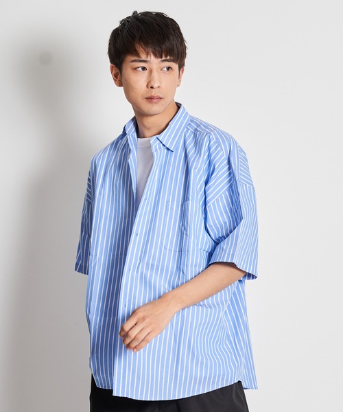 JACKROSE（ジャックローズ）の「JE・ブロードビックシャツ（シャツ/ブラウス・メンズ・ホワイト/ホワイト×ブルー/ブルー/サックスブルー/パープル/イエロー・M/L）」の19枚目の写真