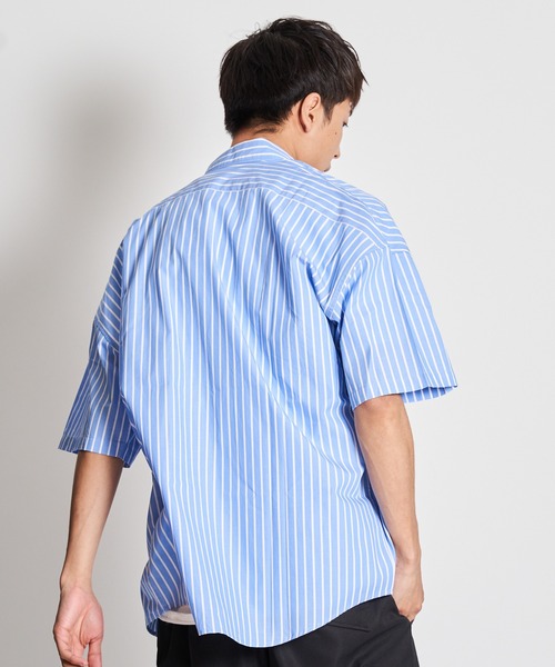 JACKROSE（ジャックローズ）の「JE・ブロードビックシャツ（シャツ/ブラウス・メンズ・ホワイト/ホワイト×ブルー/ブルー/サックスブルー/パープル/イエロー・M/L）」の21枚目の写真