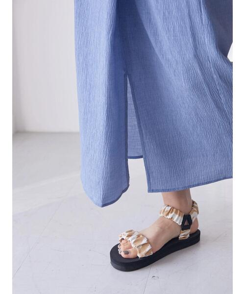 AMERICAN HOLIC（アメリカンホリック）の「ラップ楊柳細見えスカート（スカート・レディース・ブラック/ラベンダー・S/M/L）」の8枚目の写真