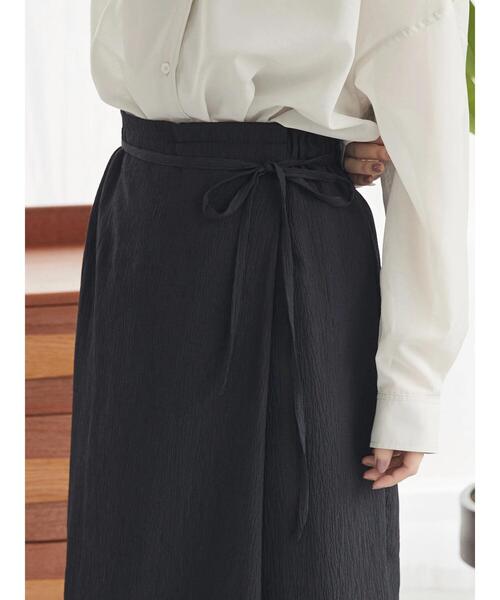 AMERICAN HOLIC（アメリカンホリック）の「ラップ楊柳細見えスカート（スカート・レディース・ブラック/ラベンダー・S/M/L）」の14枚目の写真