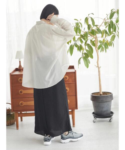 AMERICAN HOLIC（アメリカンホリック）の「ラップ楊柳細見えスカート（スカート・レディース・ブラック/ラベンダー・S/M/L）」の17枚目の写真