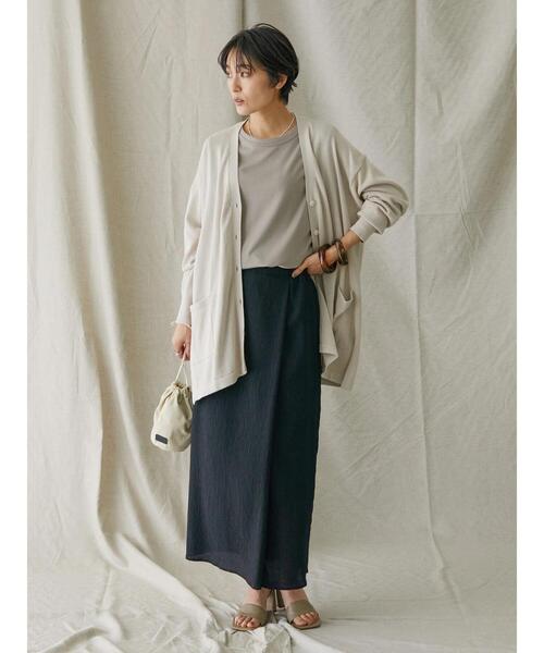 AMERICAN HOLIC（アメリカンホリック）の「ラップ楊柳細見えスカート（スカート・レディース・ブラック/ラベンダー・S/M/L）」の18枚目の写真