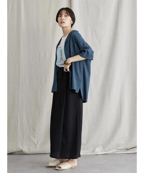 AMERICAN HOLIC（アメリカンホリック）の「ラップ楊柳細見えスカート（スカート・レディース・ブラック/ラベンダー・S/M/L）」の21枚目の写真