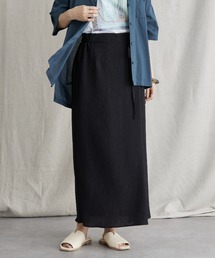 AMERICAN HOLIC | ラップ楊柳細見えスカート(スカート)