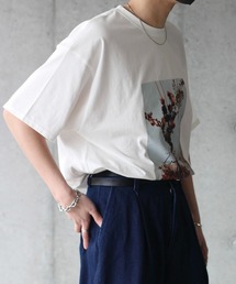 y/m by れぽすけ | ルーズシルエットアートプリントTシャツ 【from me to y/m】(Tシャツ/カットソー)