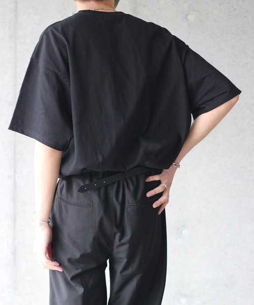 y/m by れぽすけ（イムバイレポスケ）の「ルーズシルエットアートプリントTシャツ　【from me to y/m】（Tシャツ/カットソー・メンズ・ホワイト/ブラック・MEDIUM/LARGE）」の16枚目の写真