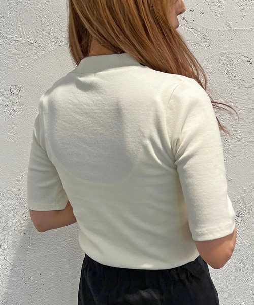 apres jour mignon(アプレジュールミニョン)の「リブハイネックカットソー【ZOZOTOWN限定アイテム】(Tシャツ/カットソー・レディース・オレンジ/グリーン/ブラック/ライトイエロー/ブルー系その他/ピンク/オフホワイト・フリー/X-LARGE)」の17枚目の写真
