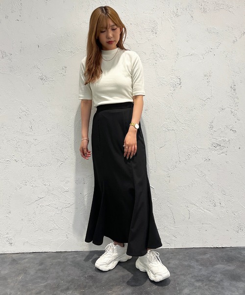 apres jour mignon(アプレジュールミニョン)の「リブハイネックカットソー【ZOZOTOWN限定アイテム】(Tシャツ/カットソー・レディース・オレンジ/グリーン/ブラック/ライトイエロー/ブルー系その他/ピンク/オフホワイト・フリー/X-LARGE)」の18枚目の写真