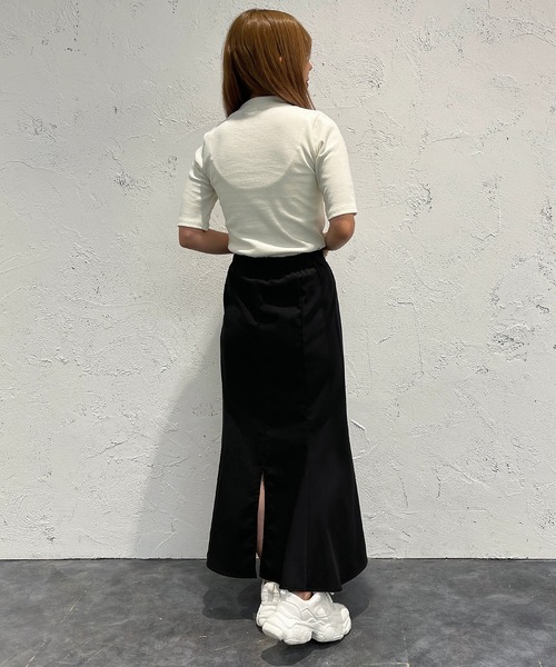 apres jour mignon(アプレジュールミニョン)の「リブハイネックカットソー【ZOZOTOWN限定アイテム】(Tシャツ/カットソー・レディース・オレンジ/グリーン/ブラック/ライトイエロー/ブルー系その他/ピンク/オフホワイト・フリー/X-LARGE)」の21枚目の写真