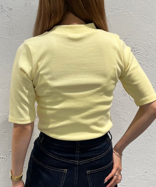 apres jour mignon(アプレジュールミニョン)の「リブハイネックカットソー【ZOZOTOWN限定アイテム】(Tシャツ/カットソー・レディース・オレンジ/グリーン/ブラック/ライトイエロー/ブルー系その他/ピンク/オフホワイト・フリー/X-LARGE)」の11枚目の写真