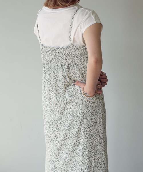 c.u.l(シーユーエル)の「【c.u.l:w】小花柄マーメイドキャミソールワンピース culwd22ss008(ワンピース・レディース・ブラック/アイボリー・FREE)」の17枚目の写真