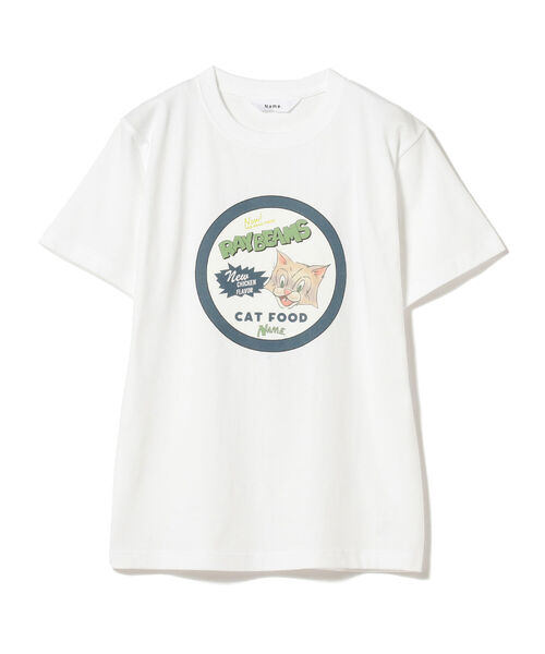 Ray BEAMS(レイビームス)の「Name. × Ray BEAMS / 別注 キャットフード Tシャツ(Tシャツ/カットソー・レディース・ホワイト・SMALL)」の1枚目の写真