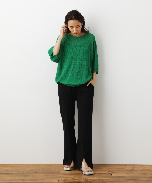 RODEO CROWNS WIDE BOWL（ロデオクラウンズワイドボウル）の「カットスリットパンツ（その他パンツ・レディース・ブラック/レッド/イエロー・FREE）」の6枚目の写真