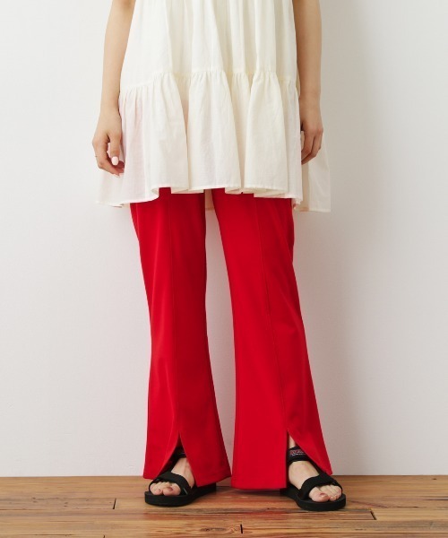 RODEO CROWNS WIDE BOWL（ロデオクラウンズワイドボウル）の「カットスリットパンツ（その他パンツ・レディース・ブラック/レッド/イエロー・FREE）」の19枚目の写真