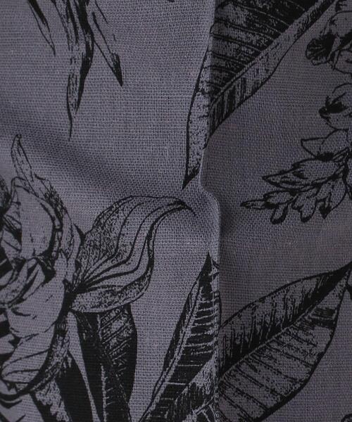 OPAQUE.CLIP（オペークドットクリップ）の「◆ボタニカルプリント　ピンタックイージーパンツ（その他パンツ・レディース・チャコール/ベージュ系その他3・40/38/42/36）」の7枚目の写真