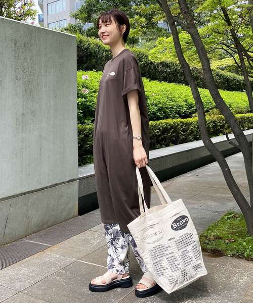 OPAQUE.CLIP（オペークドットクリップ）の「◆ボタニカルプリント　ピンタックイージーパンツ（その他パンツ・レディース・チャコール/ベージュ系その他3・40/38/42/36）」の15枚目の写真